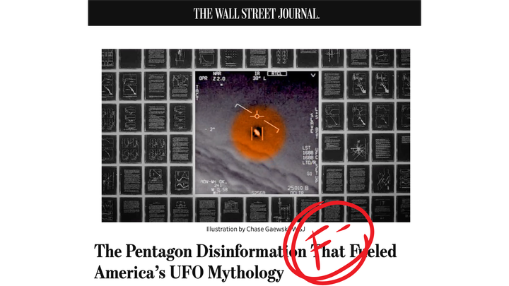 The Wall Street Journal’s UFO Coverage: A Case Study on Meta-Disinformation